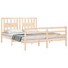 vidaXL Bedframe met hoofdbord massief hout 160x200 cm