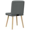 vidaXL Eetkamerstoelen 6 st stof donkergrijs