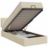 vidaXL Ottoman bed met matras Cr&egrave;mekleurig 100 x 200 cm Stof