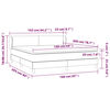vidaXL Boxspring met matras fluweel donkergrijs 160x200 cm