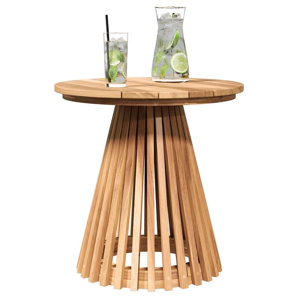 vidaXL Bijzettafel Bruin 50 x 50 x 49,5 cm Massief Teakhout