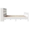 vidaXL Bed met boekenkast zonder matras grenenhout wit 120x190 cm