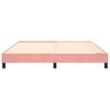 vidaXL Boxspring bed fluweel roze 160x200 cm