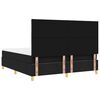 vidaXL Boxspring bed met matras met hoofdeinde Zwart 180 x 200 cm Stof