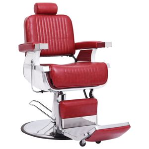 vidaXL Kappersstoel 68x69x116 cm kunstleer rood