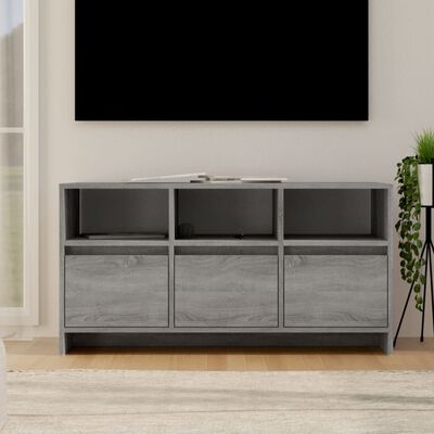 vidaXL Tv-meubel 102x37,5x52,5 cm spaanplaat grijs sonoma eikenkleurig