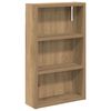 vidaXL Badkamer wandkast Artisanaal eiken 30 x 10 x 50 cm