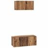 vidaXL Tv-meubelset 2 st Oud Hout Bewerkt hout