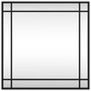 vidaXL Wandspiegel vierkant 50x50 cm ijzer zwart