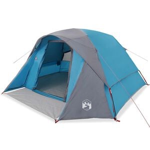 vidaXL Gezinstent 6-persoons waterdicht blauw