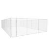vidaXL Hondenkennel voor buiten 950x570x185 cm gegalvaniseerd staal