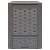 vidaXL Compostbakken 2 st 600 L 60x60x83 cm kunststof rattan bruin