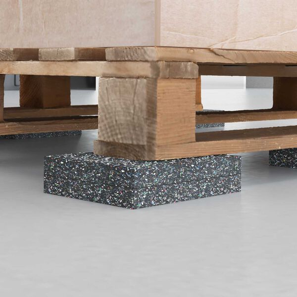 vidaXL Rubberen Roller Zwart Rubber