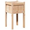 vidaXL Plantenbak Natuur 40 x 40 x 70 cm Massief grenenhout