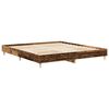 vidaXL Bedframe zonder matras 160x200 cm bewerkt hout oud hout