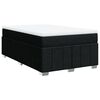 vidaXL Boxspring met matras stof zwart 120x190 cm