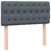 vidaXL Boxspring met matras fluweel donkergrijs 100x210 cm