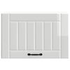 vidaXL Keukenbovenkast Lucca bewerkt hout hoogglans wit