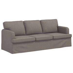 vidaXL Bank Taupe 201 x 80 x 85 cm Stof