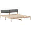 vidaXL Bedframe Bruin en donkergrijs 180 x 200 cm Massief grenenhout