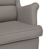 vidaXL Fauteuil 74x84x100 cm stof taupe
