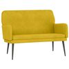 vidaXL Bankje 108x79x79 cm fluweel geel
