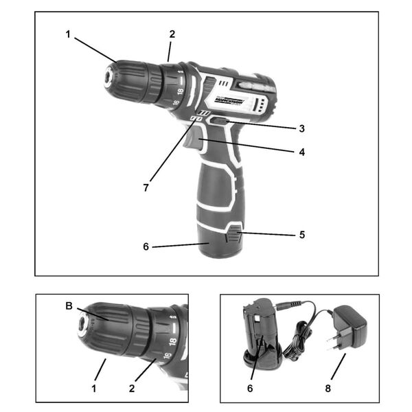 Br&uuml;der Mannesmann Accuboormachine 12 V 1,3 Ah