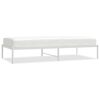 vidaXL Bedframe metaal wit 90x190 cm