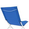 vidaXL Strandstoelen 2 st inklapbaar blauw