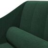 vidaXL Chaise longue met bolster stof donkergroen