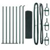 vidaXL Gelast Draadhek met Betonnen Basis 10 x 0,4 m (B x H)