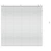 vidaXL Jaloezie Wit 130 x 130 cm 35 mm Massief Paulowniahout
