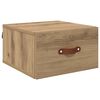 vidaXL Wandkastje 35 x 35 x 20 cm Bewerkt hout Artisan Eiken