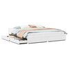 vidaXL Bedframe zonder matras massief grenenhout wit 180x200 cm