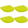 vidaXL 4-Piece Zitkussens 4 st 100% Polyester Helder groen