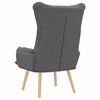 vidaXL Fauteuil Donkergrijs 69 x 74 x 93 cm Stof
