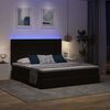 vidaXL Bed met LED-stripverlichting Zwart 180 x 200 cm Fluweel