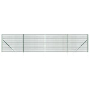 vidaXL Draadgaashek met grondankers 2x10 m groen