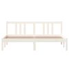 vidaXL Bedframe massief hout wit 160x200 cm