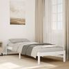 vidaXL Bedframe extra lang zonder matras grenenhout wit 80x210 cm