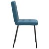 vidaXL Eetkamerstoelen 6 st fluweel blauw