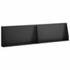 vidaXL Keerwand 2 st 80 x 12 x 50 cm Staal Zwart