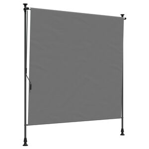 vidaXL Buiten Rolgordijn Lichtgrijs 120 x 270 cm