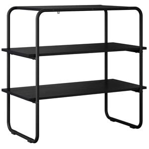 vidaXL Consoletafel Zwart eiken 60 x 41 x 75 cm Bewerkt hout