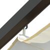 vidaXL Pergola met uitschuifbaar dak 3x3 m staal crémewit