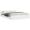 vidaXL Bedframe massief hout wit 160x200 cm