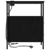 vidaXL Nachtkastje 2 pcs Zwart Eiken 30 x 48 x 61 cm Bewerkt hout
