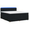 vidaXL Boxspringbed met matras met hoofdeinde Zwart 140 x 190 cm Stof