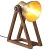 vidaXL Bureaulamp 25 W E27 30x17x40 cm antiek messingkleurig