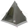 vidaXL 3-persoons Legergroen 185T Polyester met PU Coating